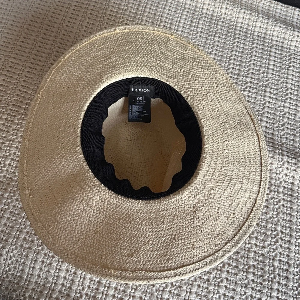 Brixton Ashley Unisex Fedora Woven Seagrass Hat Sun Summer